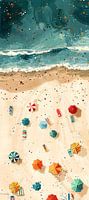 Soleil d'été Mer | Peinture