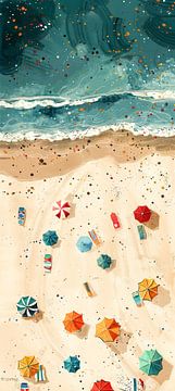 Zomer Zon Zee | Schilderij van Kunst Kriebels