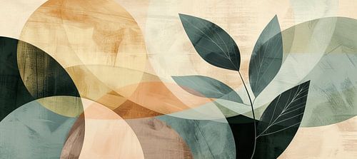 Bladeren Schilderij van Bloemen Studio