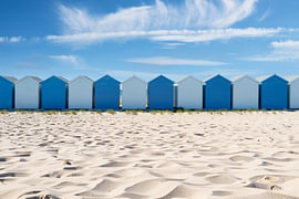 Strandhütten im Sand