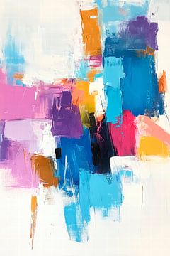 Colourful abstraction - Dynamic work of art by Poster Art Shop