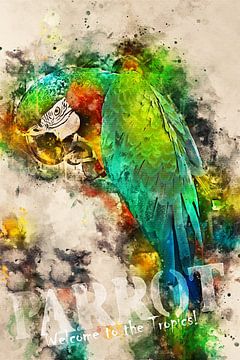 Parrot - Welcome to the tropics! by Sharon Harthoorn