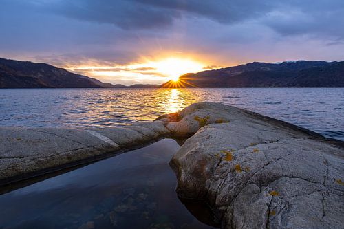 Sunset over the Akrafjord