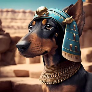 Teckel comme pharaon dans l'Égypte ancienne
