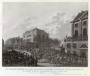 A. Lutz, Einzug von Louis Napoleon in Amsterdam, 1808