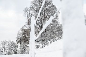 Schloss Schauensee en hiver, Lucerne, Suisse sur José IJedema