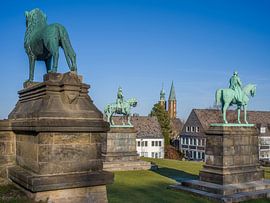 Goslar - Blick von der Kaiserpfalz zur Marktkirche von t.ART