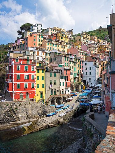 Riomaggiore in de ochtend, Cinque Terre