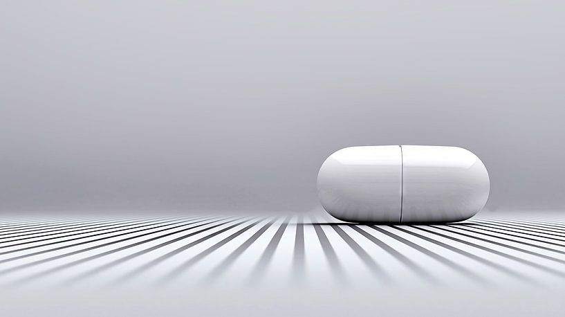 Pill on futuristic lines by Frank Heinz