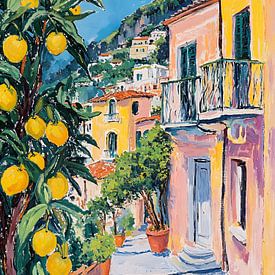 Mediterranean lemon street by IamHome Studio