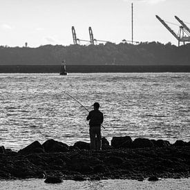 La pêche sur la voie navigable sur Kevin Ratsma