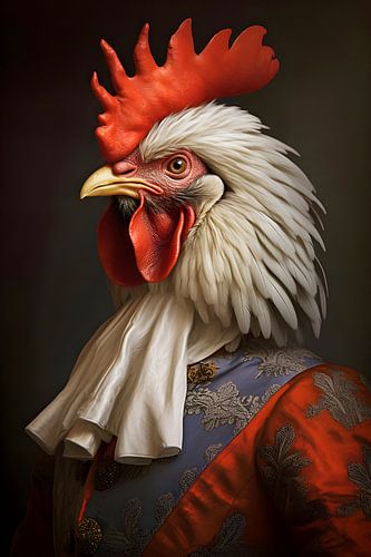 Portrait de coq chic