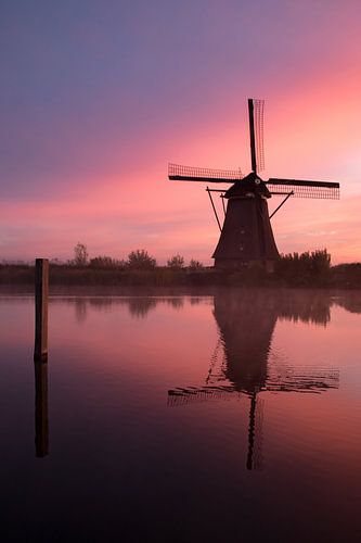 Windmills at sunrise