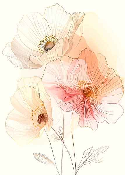 Wildflower Meadow Evergreen flowers 3 by JBJart Justyna Jaszke