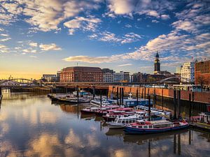 Binnenhafen in Hamburg, Deutschland