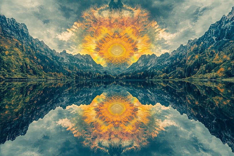 picturesque symmetrical shapes by Egon Zitter