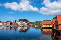 Blick auf das Dorf Furuholmen in Norwegen von Rico Ködder Miniaturansicht