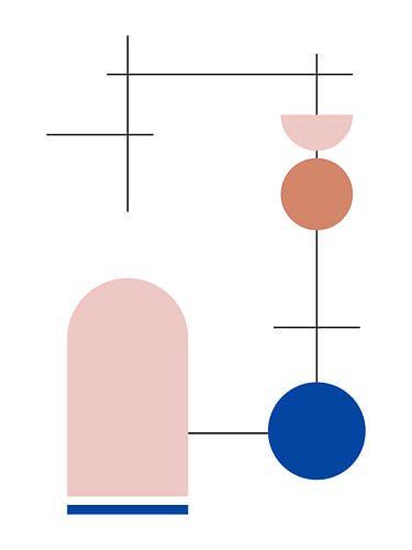 Verbunden - Geometrischer Druck