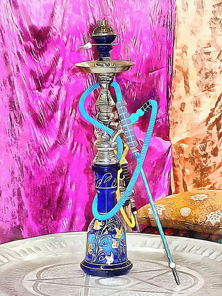 Exotic Oriental Hookah Pipe by Dorothy Berry-Lound
