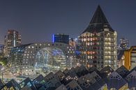 Centre-ville de Rotterdam avec halle de marché and Pencil par MS Fotografie | Marc van der Stelt Aperçu