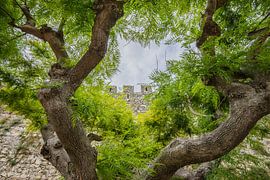 Kasteelmuur Montemor-o-Velho, Portugal sur Kaj Hendriks