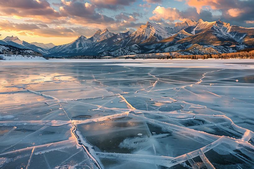 Glühende Gipfel im Sonnenaufgang von fernlichtsicht