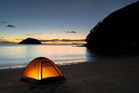Camping at Abel Tasman New Zealand