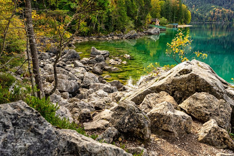 The Eibsee lake at the foot of the Zugspitze by Photo Art Thomas Klee