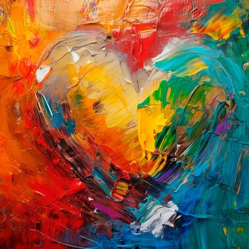 Abstract Colourful Heart