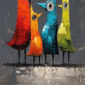 Oiseaux colorés | Amis à plumes colorés sur La collection ARTEO