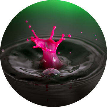 Roze Splash van Dennis van de Water