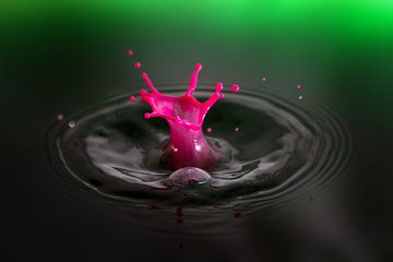 Roze Splash van Dennis van de Water