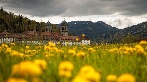 Lente in het klooster van Einsiedeln