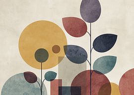 Yellow Circle | Circle and Leaf Harmony