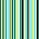 Striped art lime green and aqua blue van Patricia Verbruggen thumbnail
