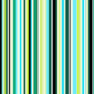 Striped art lime green and aqua blue van Patricia Verbruggen