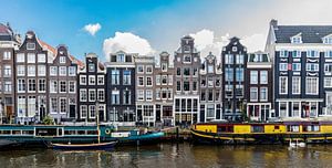 Fassaden auf der Singel Gracht in Amsterdam.  von Don Fonzarelli