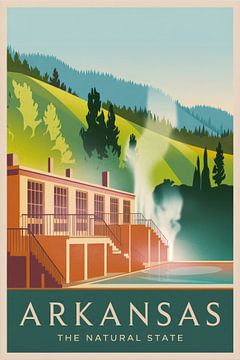 Arkansas by Poster Art Shop