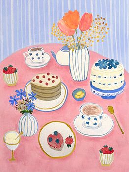 Tea Party II - Table de printemps