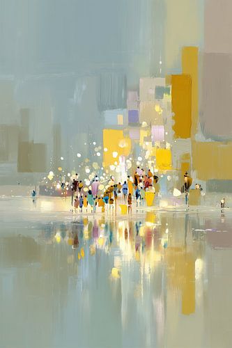 Lights Over Wet Pavement