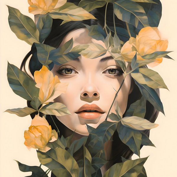 Behind the Leaves by F Parrish by FParrish Art Prints