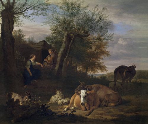 Doedelzakspeler, Adriaen van de Velde