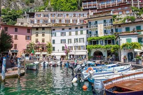 Lake Garda - Old harbour in Limone sul Garda
