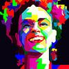 Frida Mexikanische Künstlerin Malerei Pop Art WPAP von Artkreator
