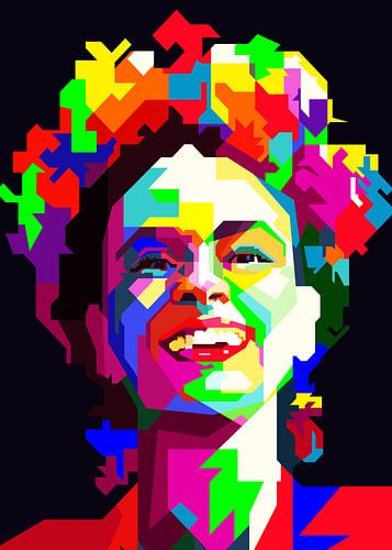Frida Mexican Artist Painting Pop Art WPAP