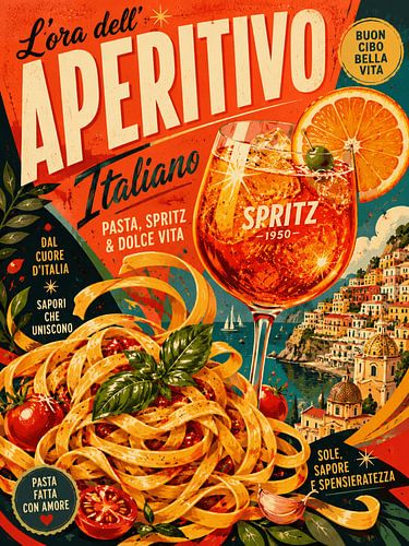 Apéritif italien à l'ancienne : un hommage aux pâtes et au spritz