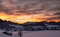 Sunset in the mountains