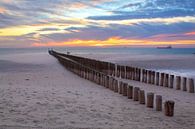 Westkapelle groynes by Tom Hengst thumbnail