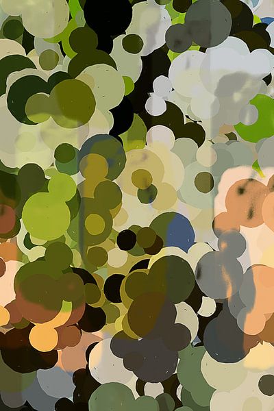 Botanical Brilliance. Abstract landscape. Rain drops by Dina Dankers