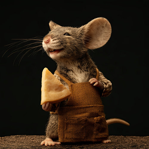 Muis als kaasboer